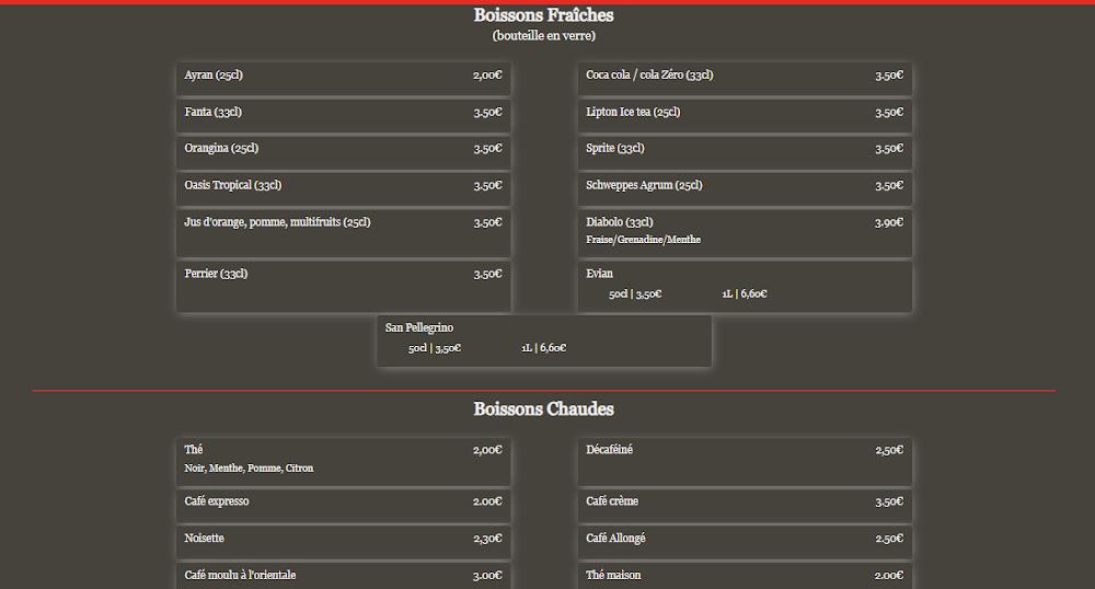 Les Délices d'Amour - Menu Image 4